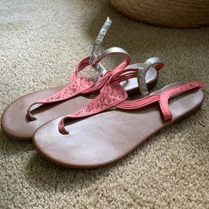 Pink gemstone Sandals